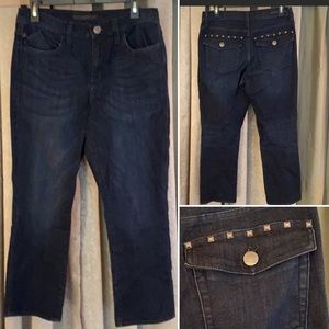 Rock & Republic Kendall Stretch Denim Capris Sz 10